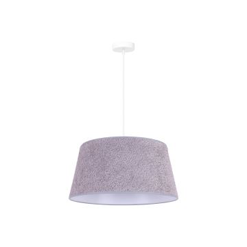 Duolla - Lámpara colgante BOUCLE 1xE27/15W/230V diá. 50 cm gris