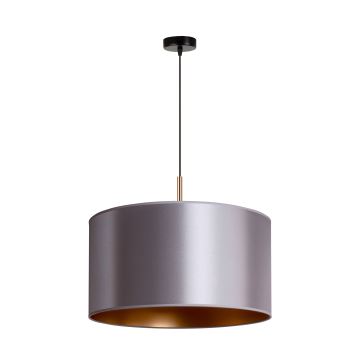 Duolla - Lámpara colgante CANNES 1xE27/15W/230V diá. 45 cm plata/cobre