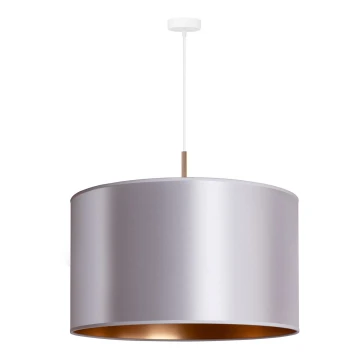 Duolla - Lámpara colgante CANNES 1xE27/15W/230V diá. 50 cm plata/cobre