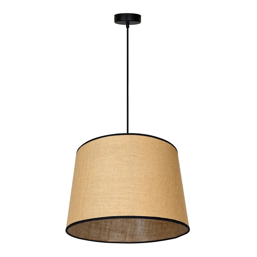 Duolla - Lámpara colgante CONE 1xE27/15W/230V marrón/negro