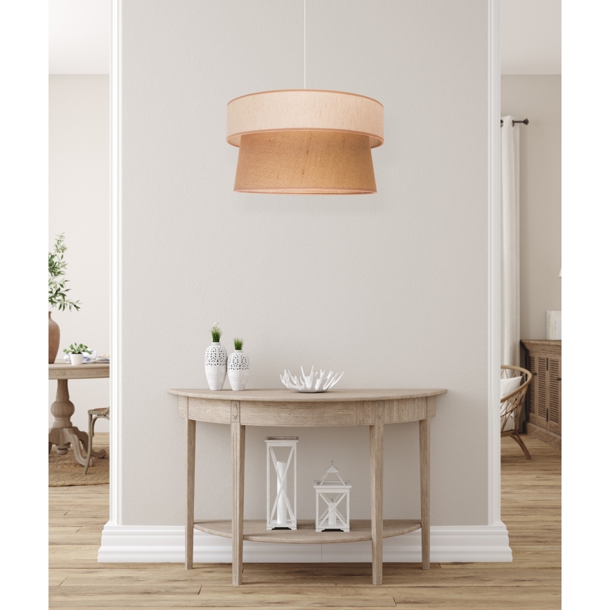 Duolla - Lámpara colgante ETNIC 1xE27/40W/230V beige