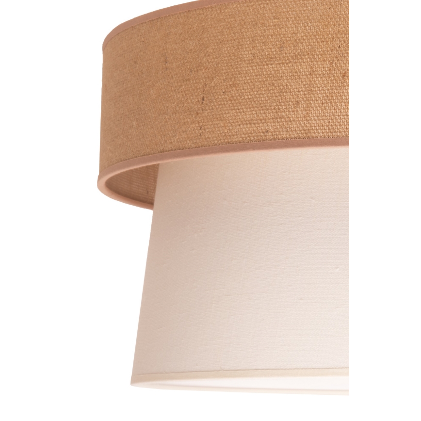 Duolla - Lámpara colgante ETNIC 1xE27/40W/230V crema/beige