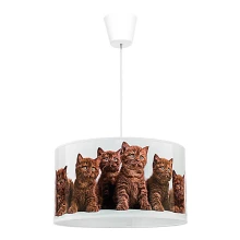 Duolla - Lámpara colgante infantil CATS 1xE27/40W/230V