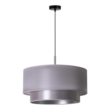 Duolla - Lámpara colgante NANTES 1xE27/15W/230V diá. 45 cm plata