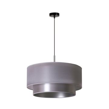 Duolla - Lámpara colgante NANTES 1xE27/15W/230V diá. 45 cm plata