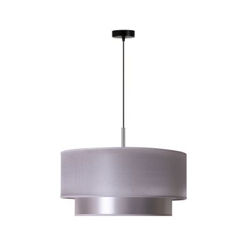 Duolla - Lámpara colgante NANTES 1xE27/15W/230V diá. 45 cm plata