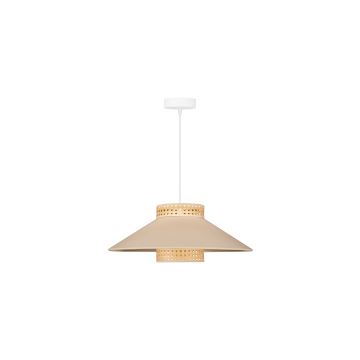 Duolla - Lámpara colgante RIO RATTAN 1xE27/15W/230V beige/ratán