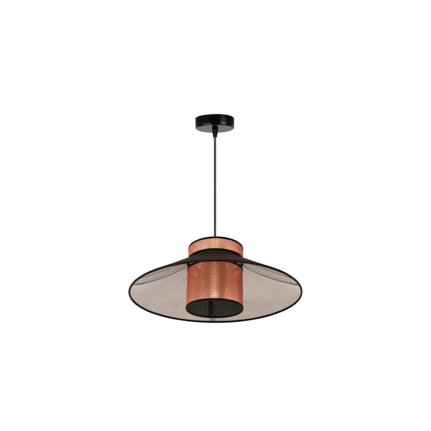 Duolla - Lámpara colgante RIO SHINY 1xE27/15W/230V negro/cobre