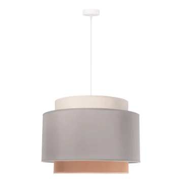 Duolla - Lámpara colgante SOHO 1xE27/40W/230V gris/crema/beige