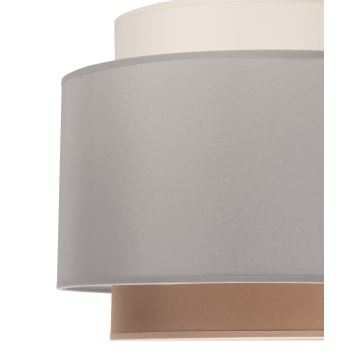 Duolla - Lámpara colgante SOHO 1xE27/40W/230V gris/crema/beige