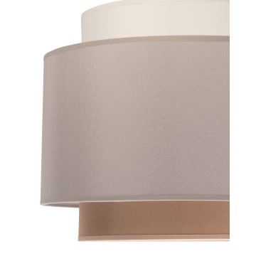 Duolla - Lámpara colgante SOHO 1xE27/40W/230V gris/crema/beige