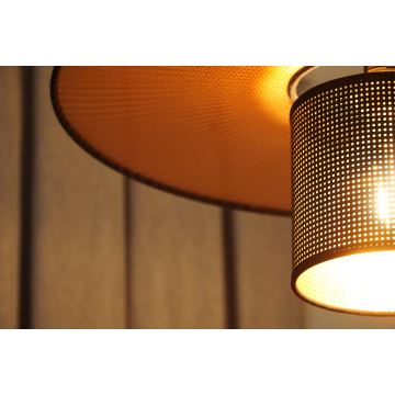Duolla - Lámpara colgante TOKYO SHINY 1xE27/15W/230V negro/cobre