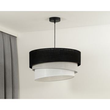 Duolla - Lámpara colgante TRIO 1xE27/15W/230V negro/gris/blanco