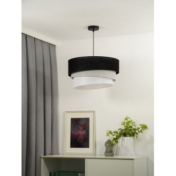 Duolla - Lámpara colgante TRIO 1xE27/15W/230V negro/gris/blanco