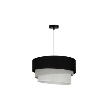Duolla - Lámpara colgante TRIO 1xE27/15W/230V negro/gris/blanco