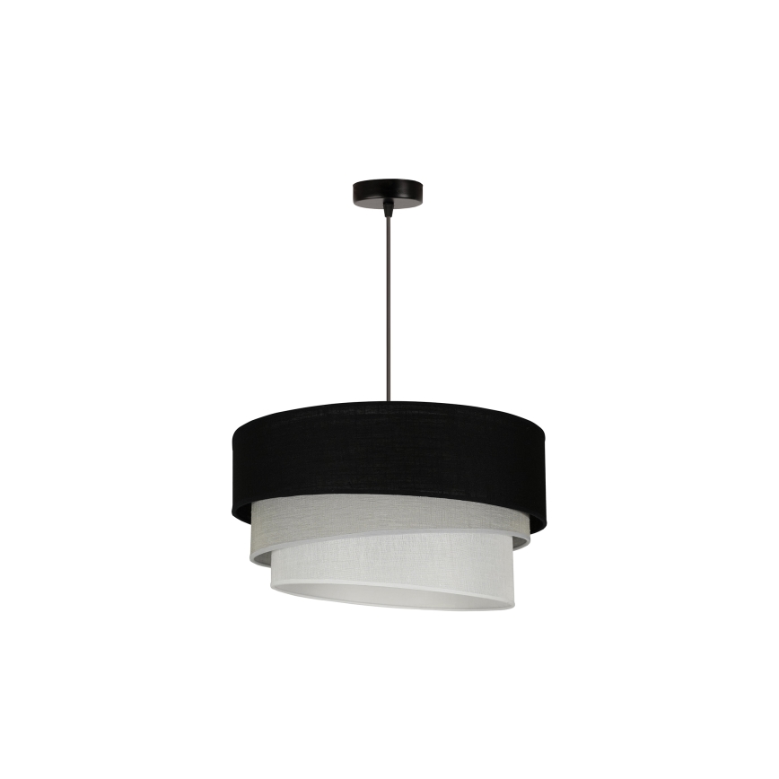 Duolla - Lámpara colgante TRIO 1xE27/15W/230V negro/gris/blanco