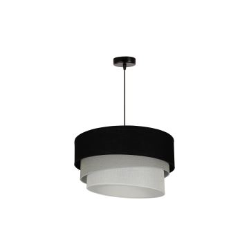 Duolla - Lámpara colgante TRIO 1xE27/15W/230V negro/gris/blanco