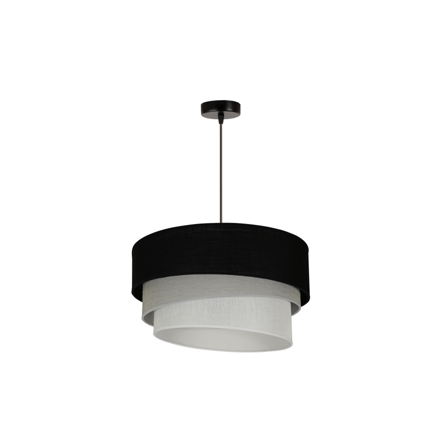 Duolla - Lámpara colgante TRIO 1xE27/15W/230V negro/gris/blanco