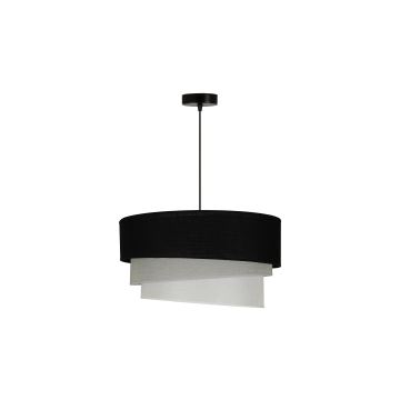 Duolla - Lámpara colgante TRIO 1xE27/15W/230V negro/gris/blanco