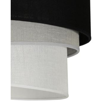 Duolla - Lámpara colgante TRIO 1xE27/15W/230V negro/gris/blanco