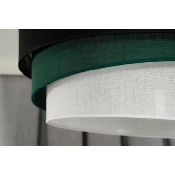 Duolla - Lámpara colgante TRIO 1xE27/15W/230V negro/verde/blanco