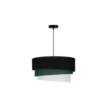 Duolla - Lámpara colgante TRIO 1xE27/15W/230V negro/verde/blanco