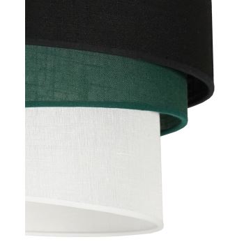 Duolla - Lámpara colgante TRIO 1xE27/15W/230V negro/verde/blanco