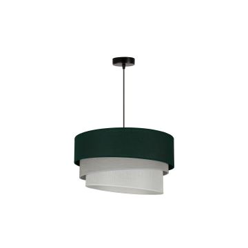 Duolla - Lámpara colgante TRIO 1xE27/15W/230V verde/gris/blanco