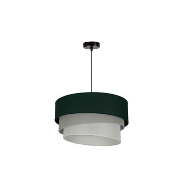 Duolla - Lámpara colgante TRIO 1xE27/15W/230V verde/gris/blanco