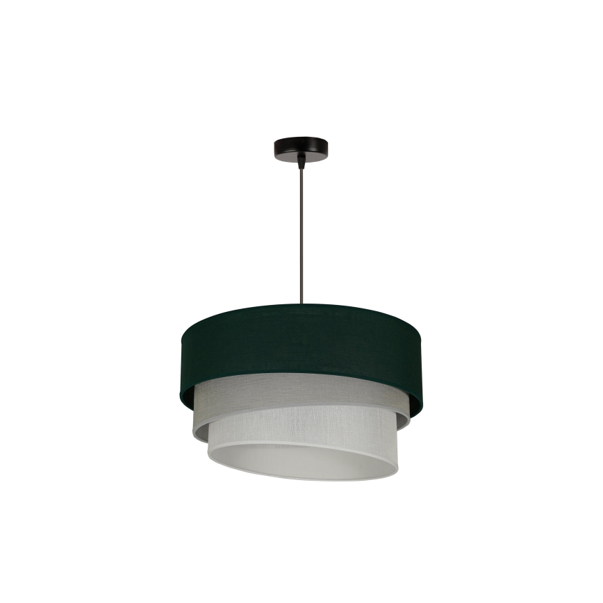 Duolla - Lámpara colgante TRIO 1xE27/15W/230V verde/gris/blanco