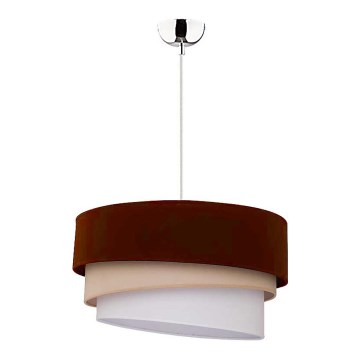 Duolla - Lámpara colgante TRIO 1xE27/40W/230V marrón/beige/blanco