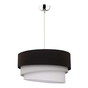 Duolla - Lámpara colgante TRIO 1xE27/40W/230V negro/gris/blanco