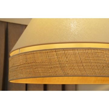 Duolla - Lámpara colgante YUTE AVIGNON 1xE27/15W/230V color crema/beige