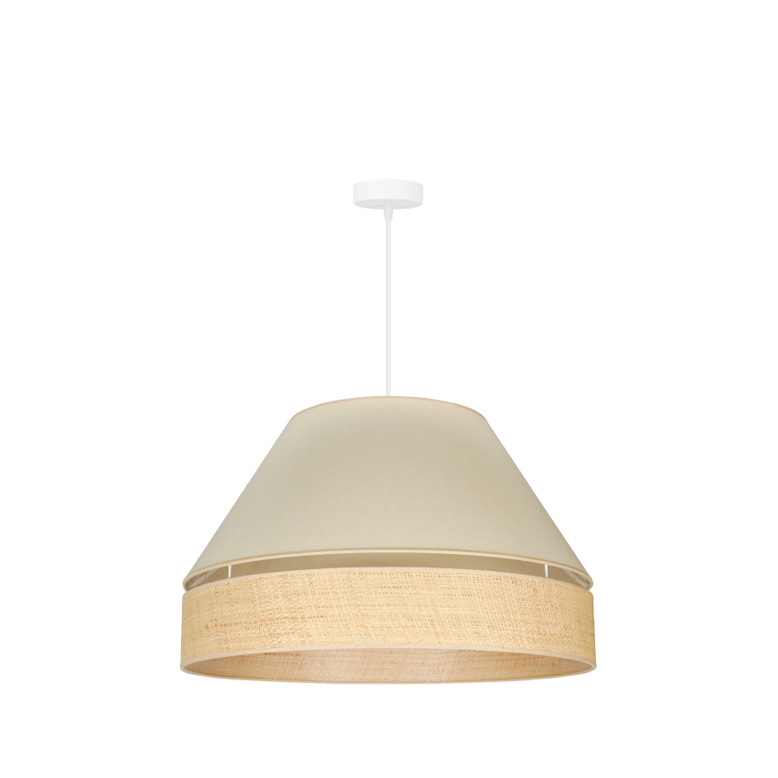 Duolla - Lámpara colgante YUTE AVIGNON 1xE27/15W/230V color crema/beige