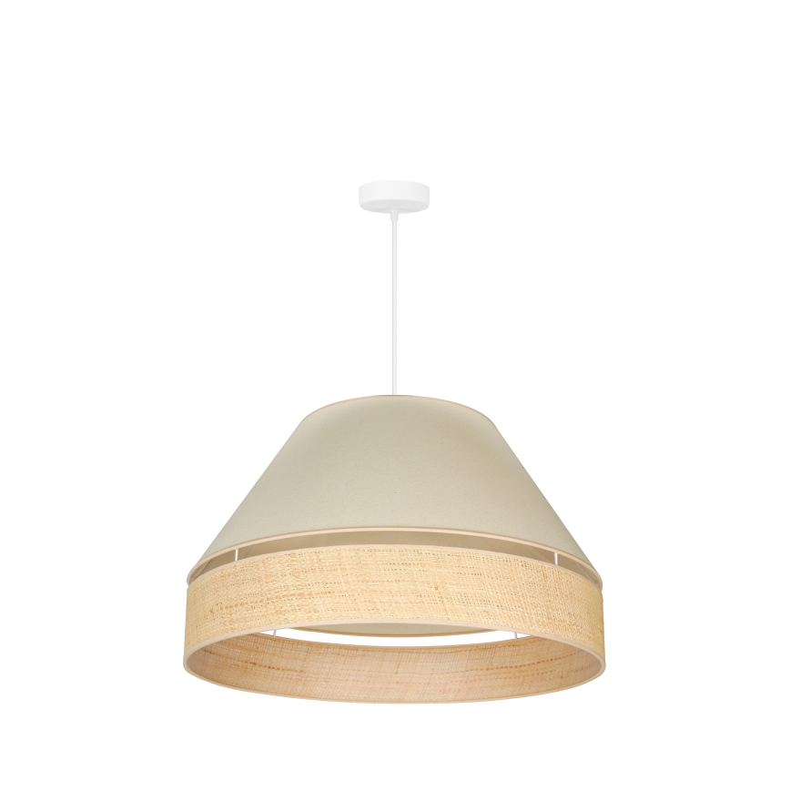 Duolla - Lámpara colgante YUTE AVIGNON 1xE27/15W/230V color crema/beige