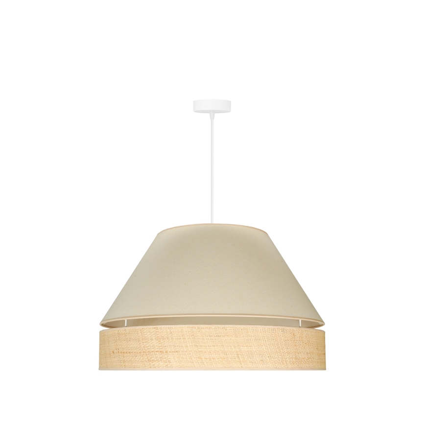 Duolla - Lámpara colgante YUTE AVIGNON 1xE27/15W/230V color crema/beige