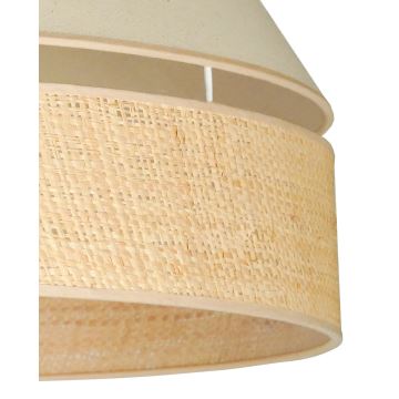 Duolla - Lámpara colgante YUTE AVIGNON 1xE27/15W/230V color crema/beige