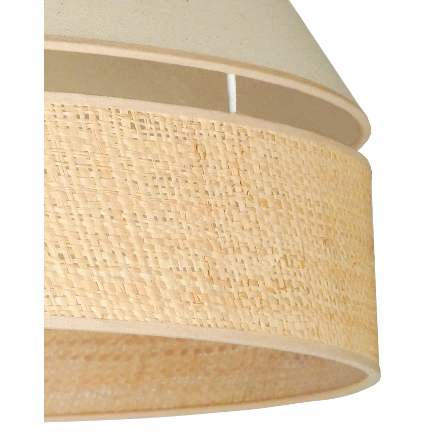 Duolla - Lámpara colgante YUTE AVIGNON 1xE27/15W/230V color crema/beige