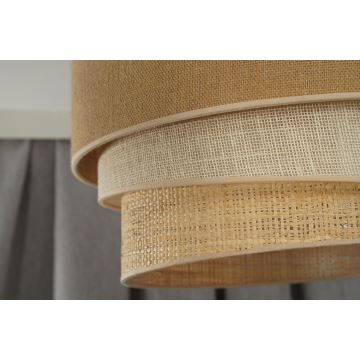 Duolla - Lámpara colgante YUTE TRIO 1xE27/15W/230V diá. 45 cm marrón/gris/beige