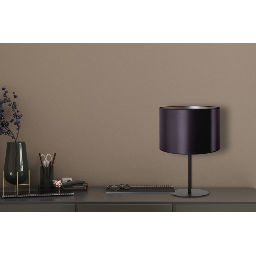 Duolla - Lámpara de mesa CANNES 1xE14/15W/230V 20 cm negro/plata