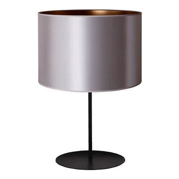 Duolla - Lámpara de mesa CANNES 1xE14/15W/230V 20 cm plata/cobre/negro