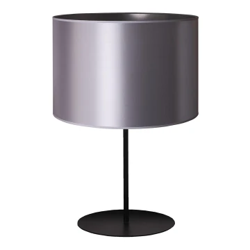 Duolla - Lámpara de mesa CANNES 1xE14/15W/230V 20 cm plata/negro