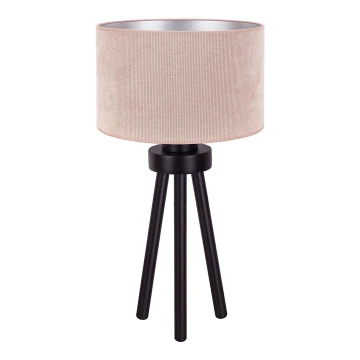 Duolla - Lámpara de mesa LYON 1xE27/15W/230V beige