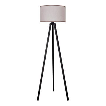 Duolla - Lámpara de pie 1xE27/60W/230V beige/negro