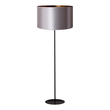 Duolla - Lámpara de pie CANNES 1xE27/15W/230V 45 cm plata/cobre/negro