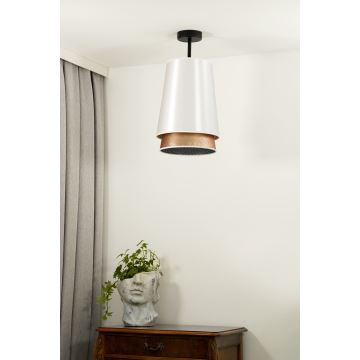 Duolla - Lámpara de techo BELL SHINY 1xE27/15W/230V blanco/cobre