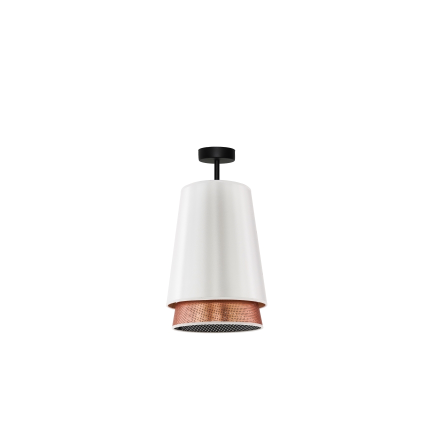 Duolla - Lámpara de techo BELL SHINY 1xE27/15W/230V blanco/cobre