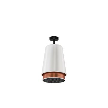 Duolla - Lámpara de techo BELL SHINY 1xE27/15W/230V blanco/cobre