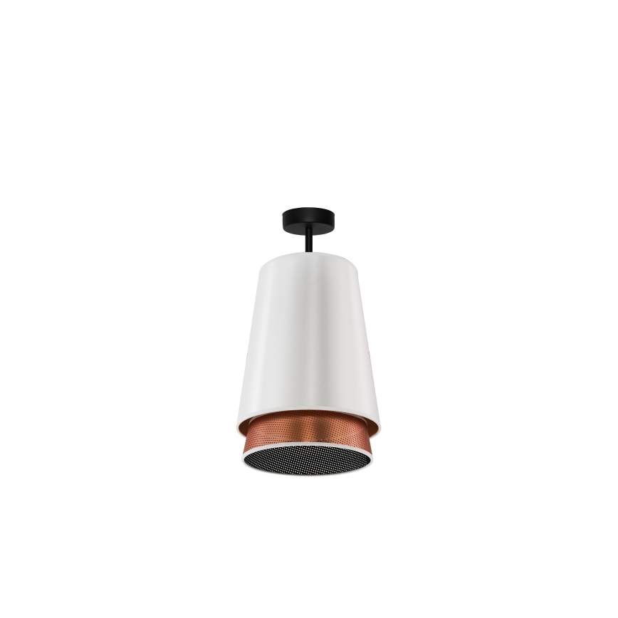 Duolla - Lámpara de techo BELL SHINY 1xE27/15W/230V blanco/cobre