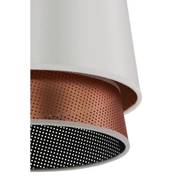 Duolla - Lámpara de techo BELL SHINY 1xE27/15W/230V blanco/cobre